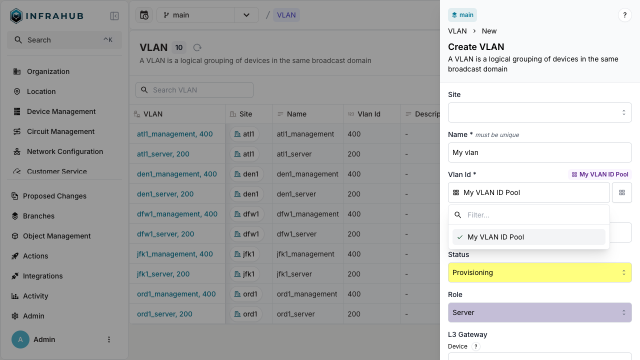 Allocating Number Pool - After